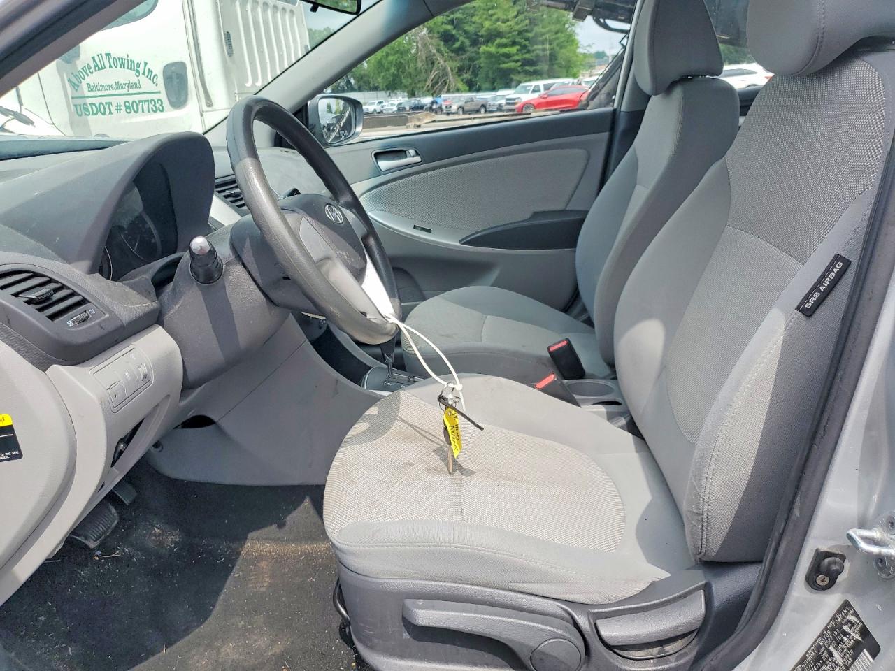2012 Hyundai Accent Gls Silver vin: KMHCT4AE6CU193916