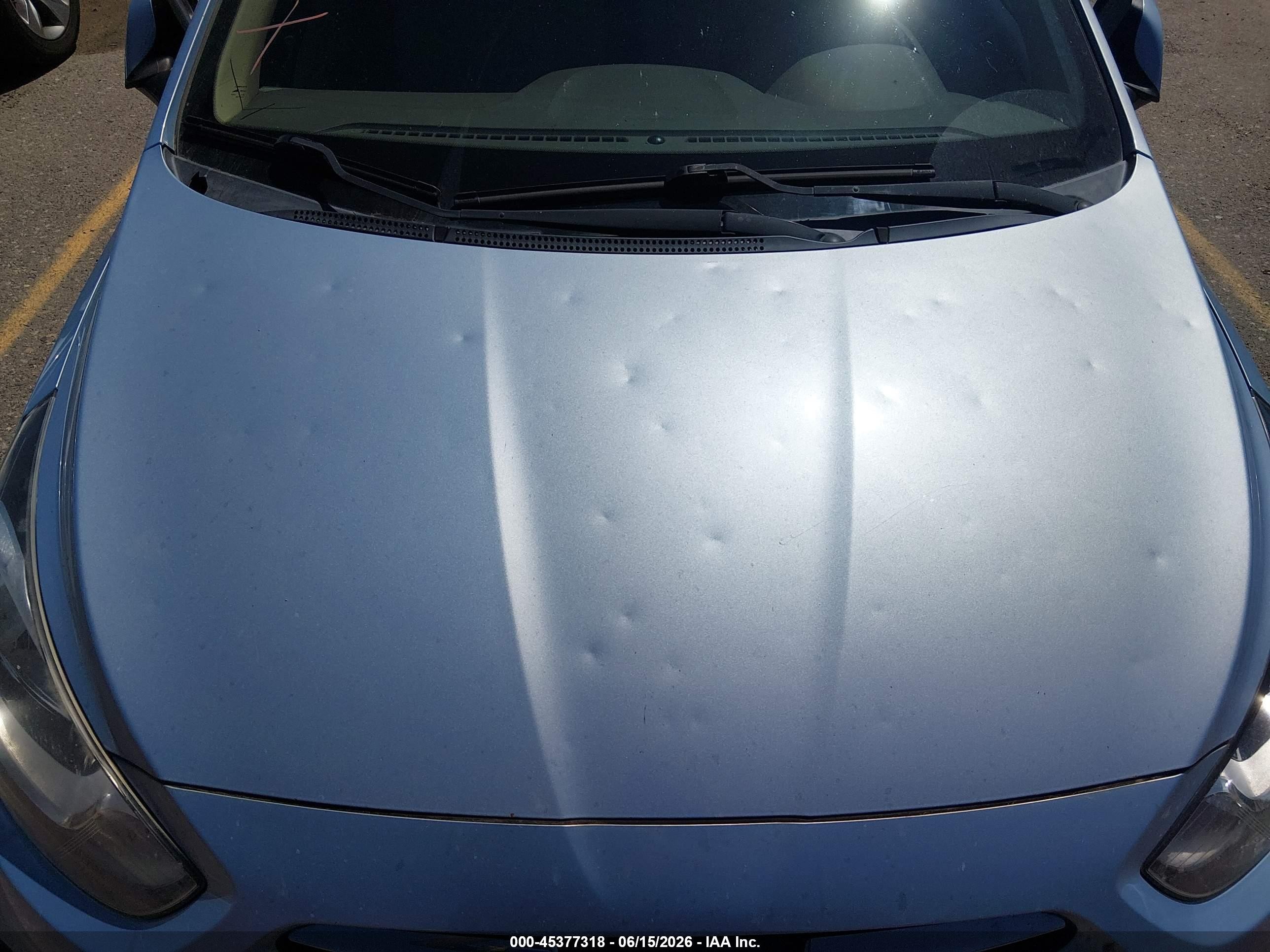 2012 Hyundai Accent Gls Light Blue vin: KMHCT4AE6CU200735