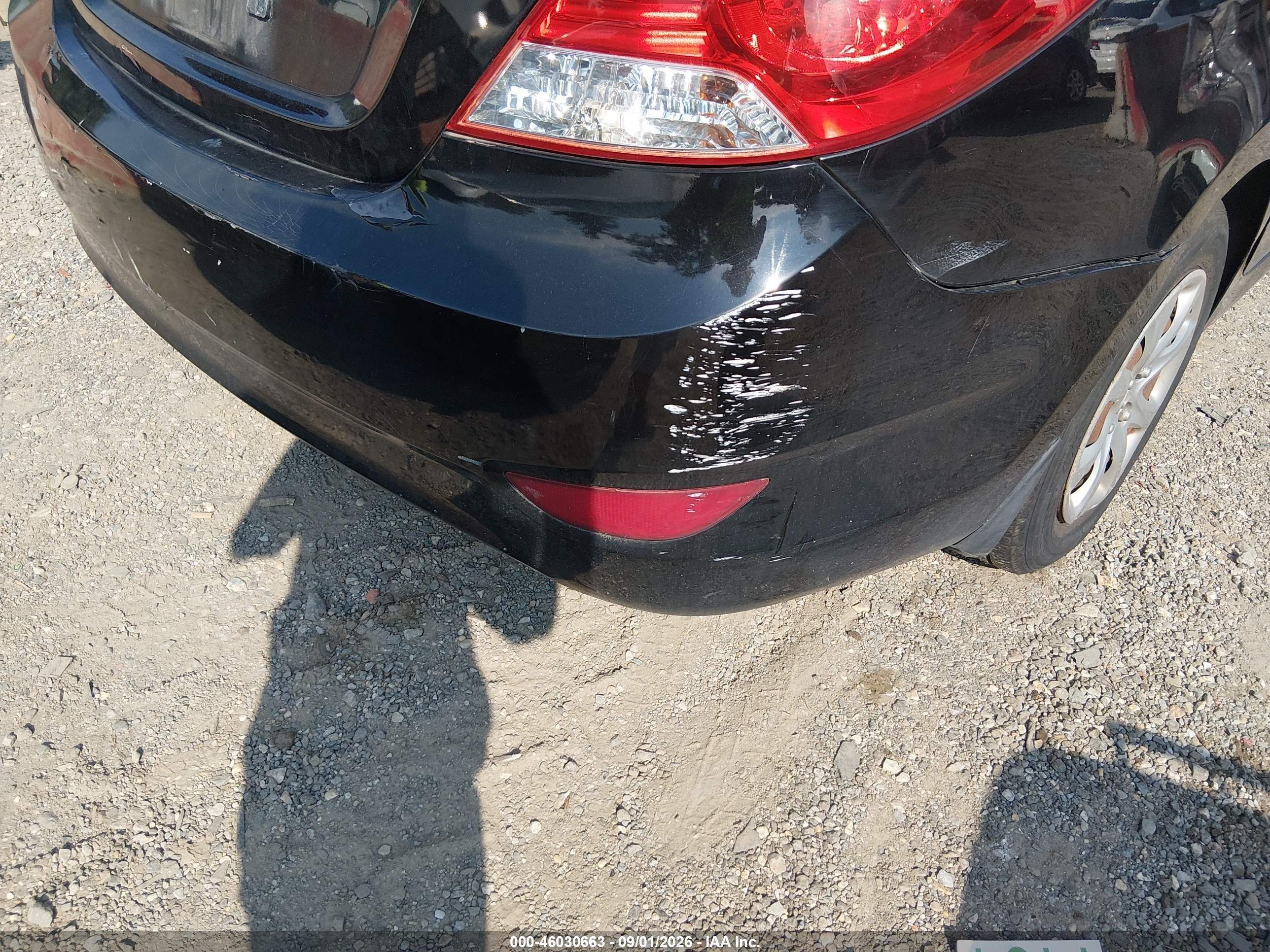 2012 Hyundai Accent Gls Черный vin: KMHCT4AE6CU204896