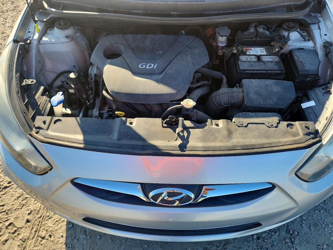 2012 Hyundai Accent Gls Silver vin: KMHCT4AE6CU206616