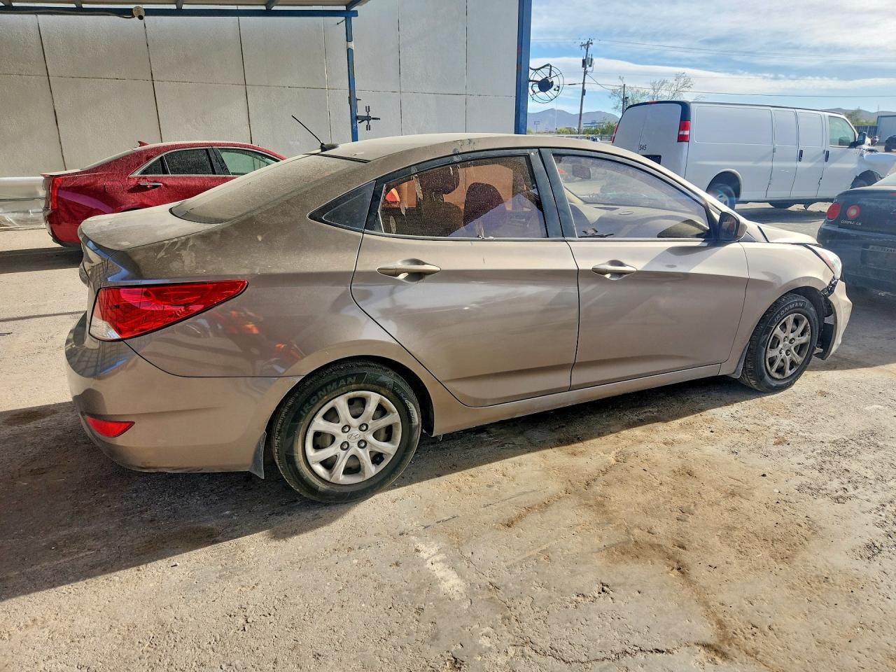 2012 Hyundai Accent Gls Желто-коричневый vin: KMHCT4AE6CU250437