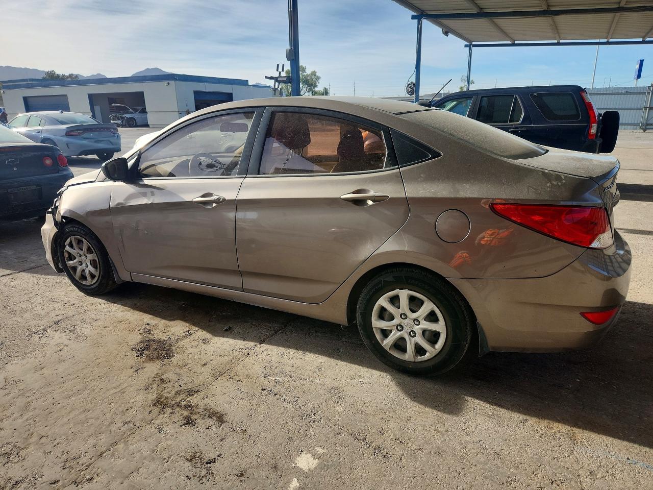 2012 Hyundai Accent Gls Желто-коричневый vin: KMHCT4AE6CU250437
