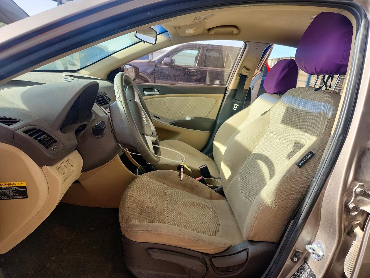 2012 Hyundai Accent Gls Желто-коричневый vin: KMHCT4AE6CU250437