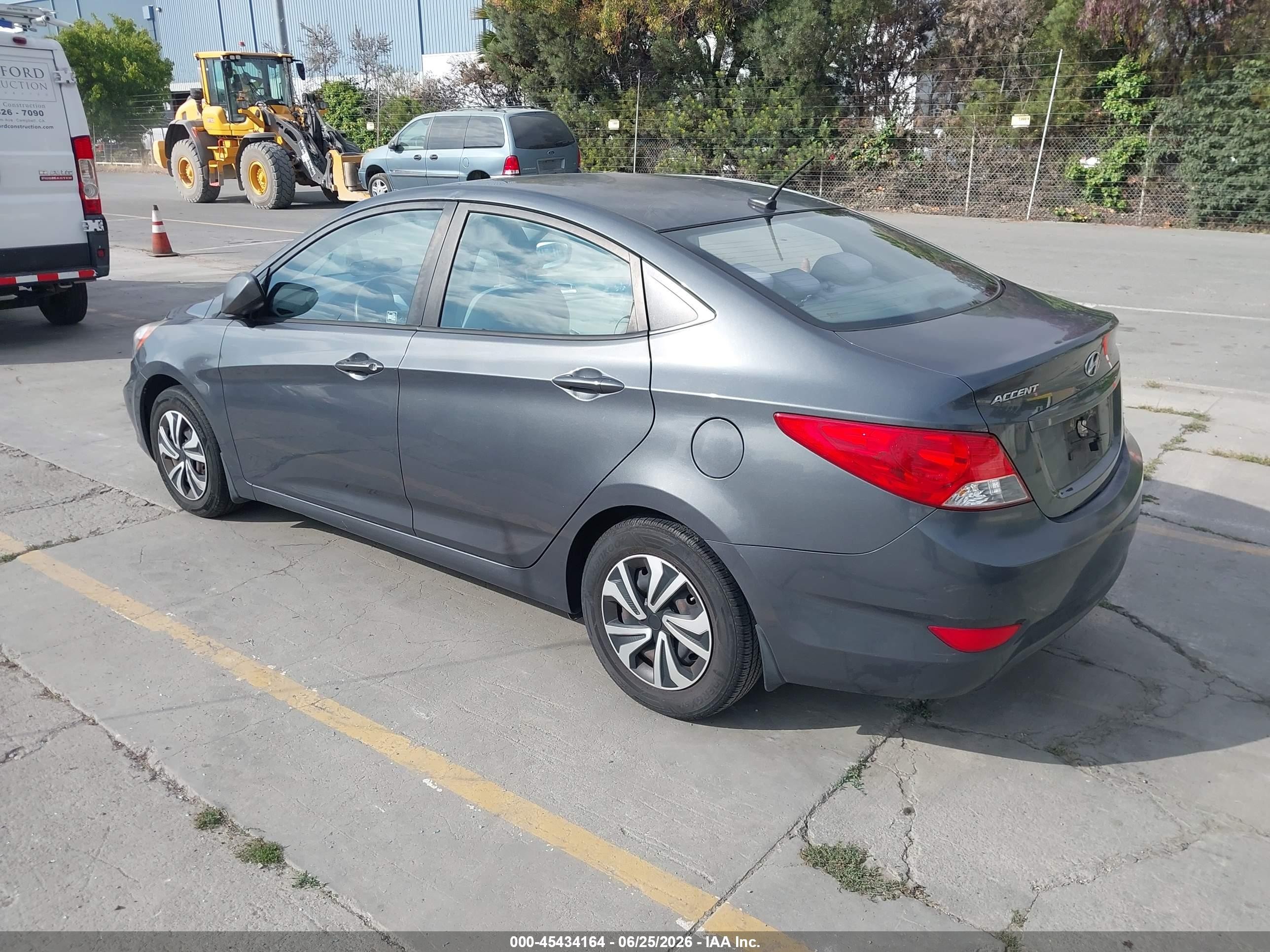 2012 Hyundai Accent Gls Gray vin: KMHCT4AE6CU261115