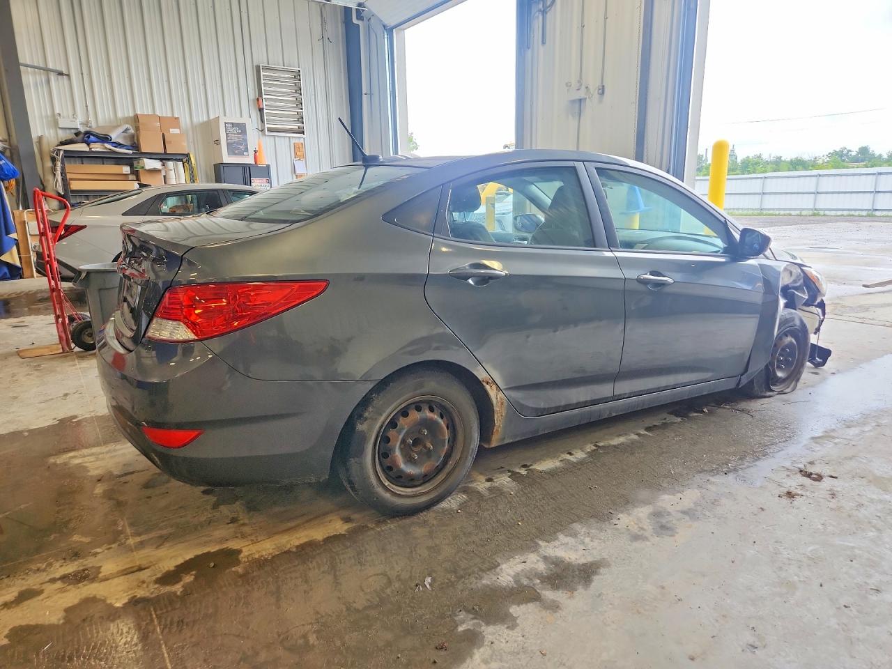 2012 Hyundai Accent Gls Серый vin: KMHCT4AE6CU267030