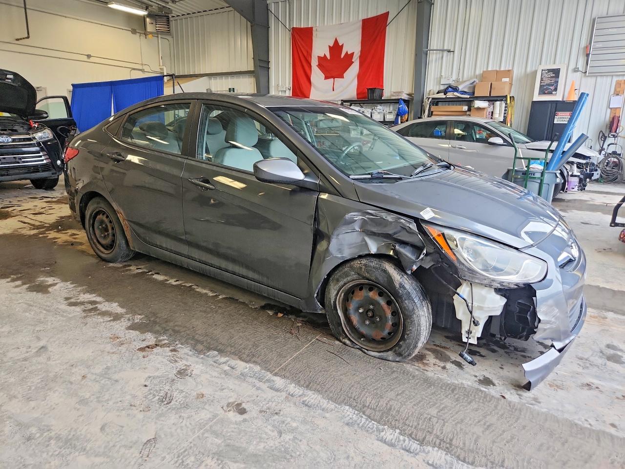 2012 Hyundai Accent Gls Серый vin: KMHCT4AE6CU267030