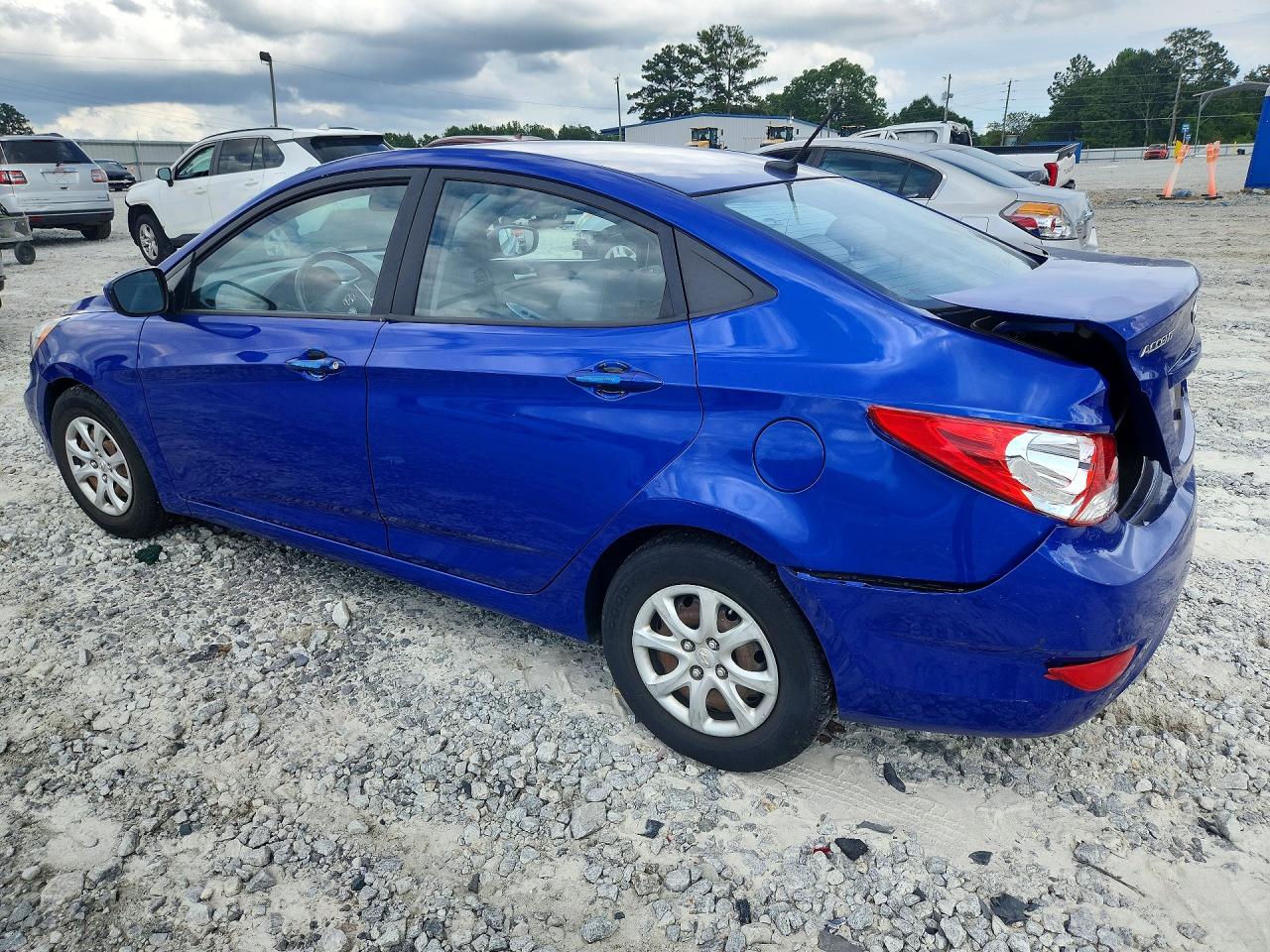 2013 Hyundai Accent Gls Blue vin: KMHCT4AE6DU309925