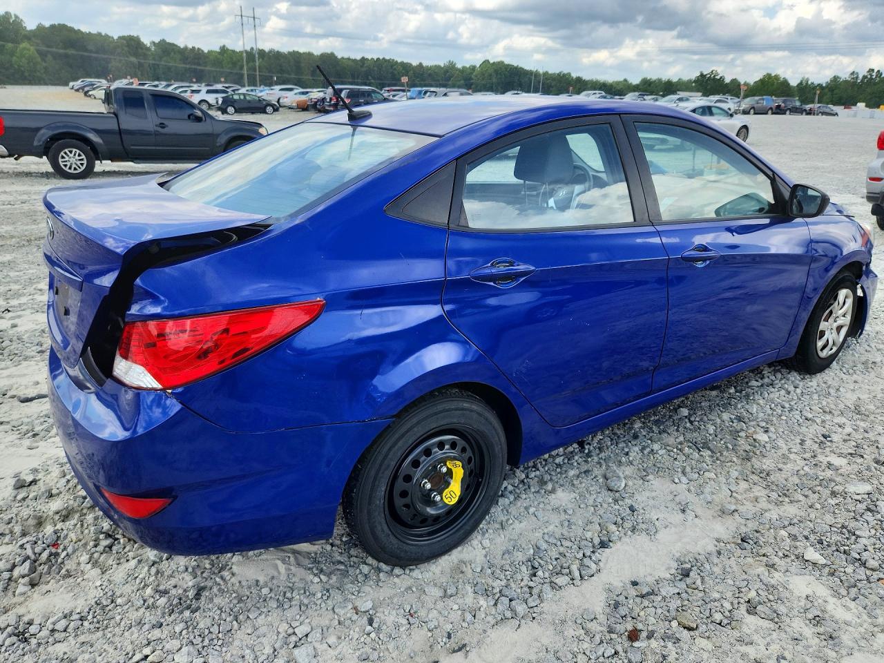 2013 Hyundai Accent Gls Blue vin: KMHCT4AE6DU309925