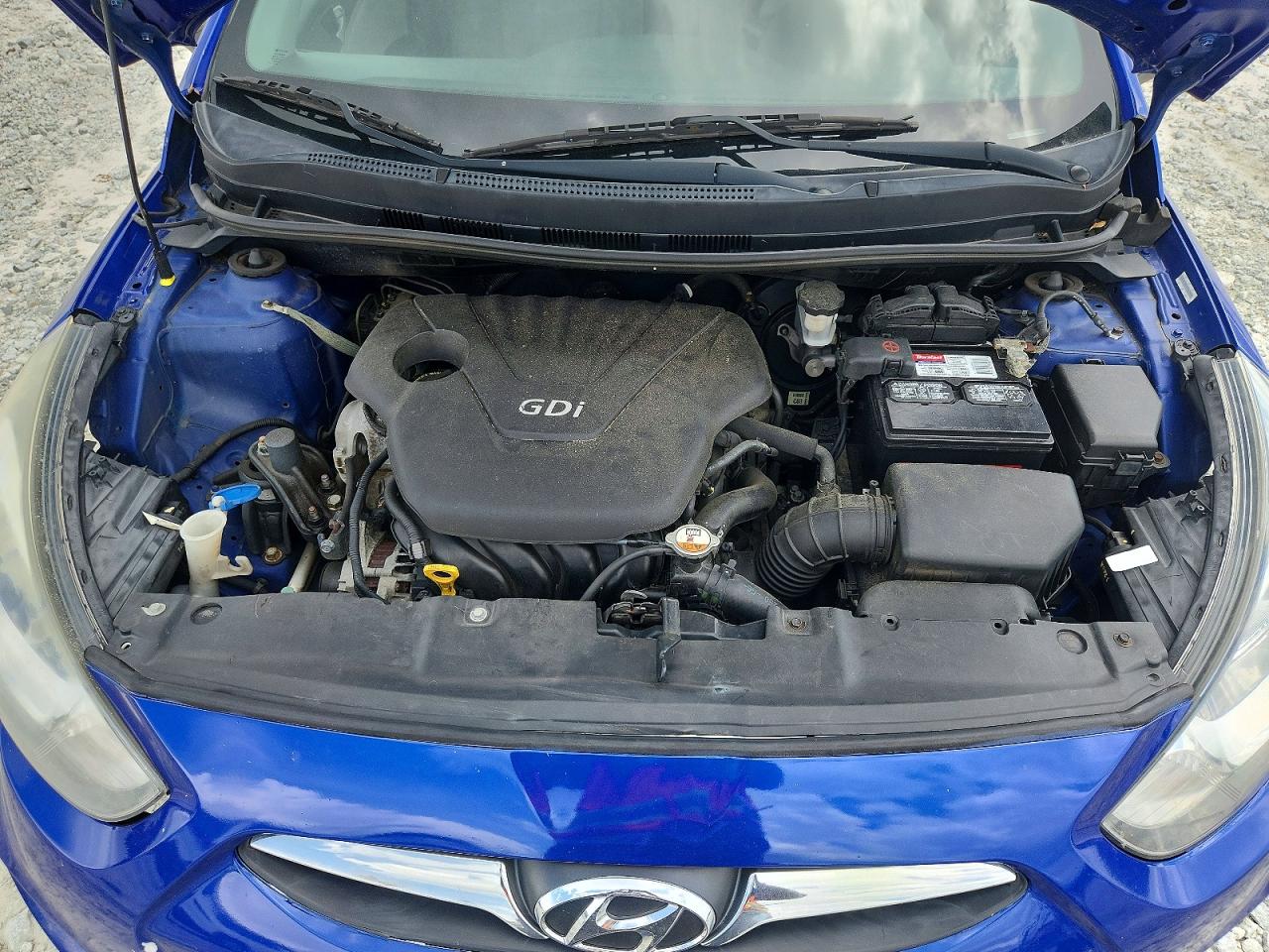 2013 Hyundai Accent Gls Blue vin: KMHCT4AE6DU309925