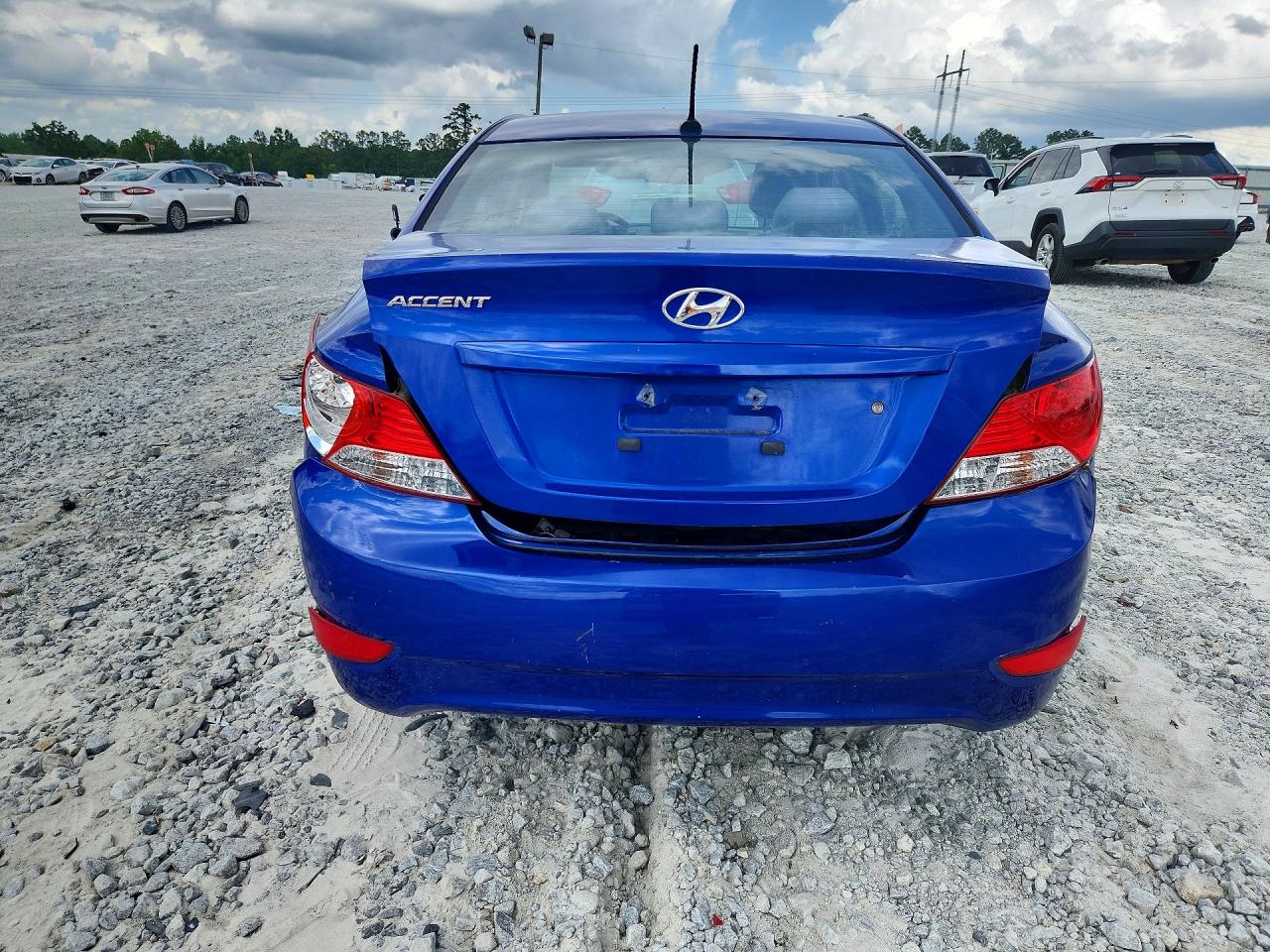 2013 Hyundai Accent Gls Blue vin: KMHCT4AE6DU309925