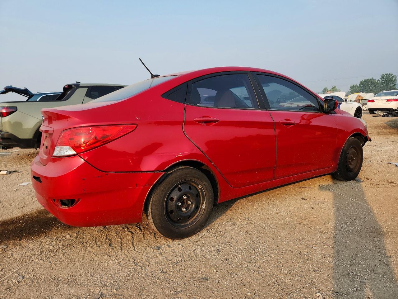 2013 Hyundai Accent Gls Красный vin: KMHCT4AE6DU310654