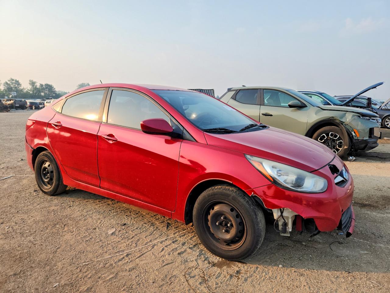 2013 Hyundai Accent Gls Красный vin: KMHCT4AE6DU310654