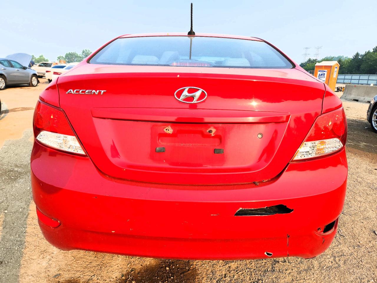 2013 Hyundai Accent Gls Красный vin: KMHCT4AE6DU310654