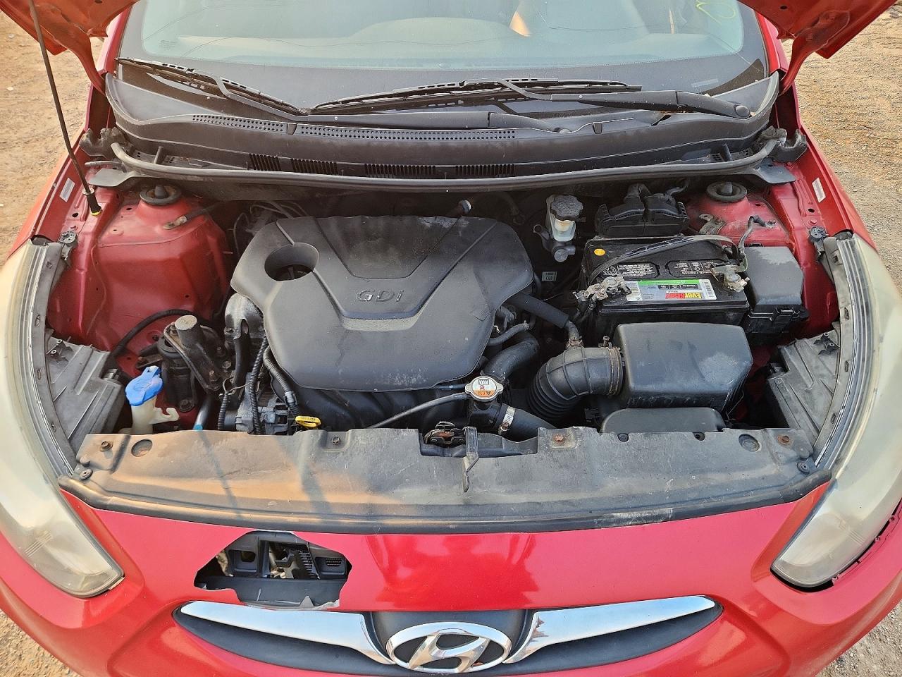 2013 Hyundai Accent Gls Красный vin: KMHCT4AE6DU310654