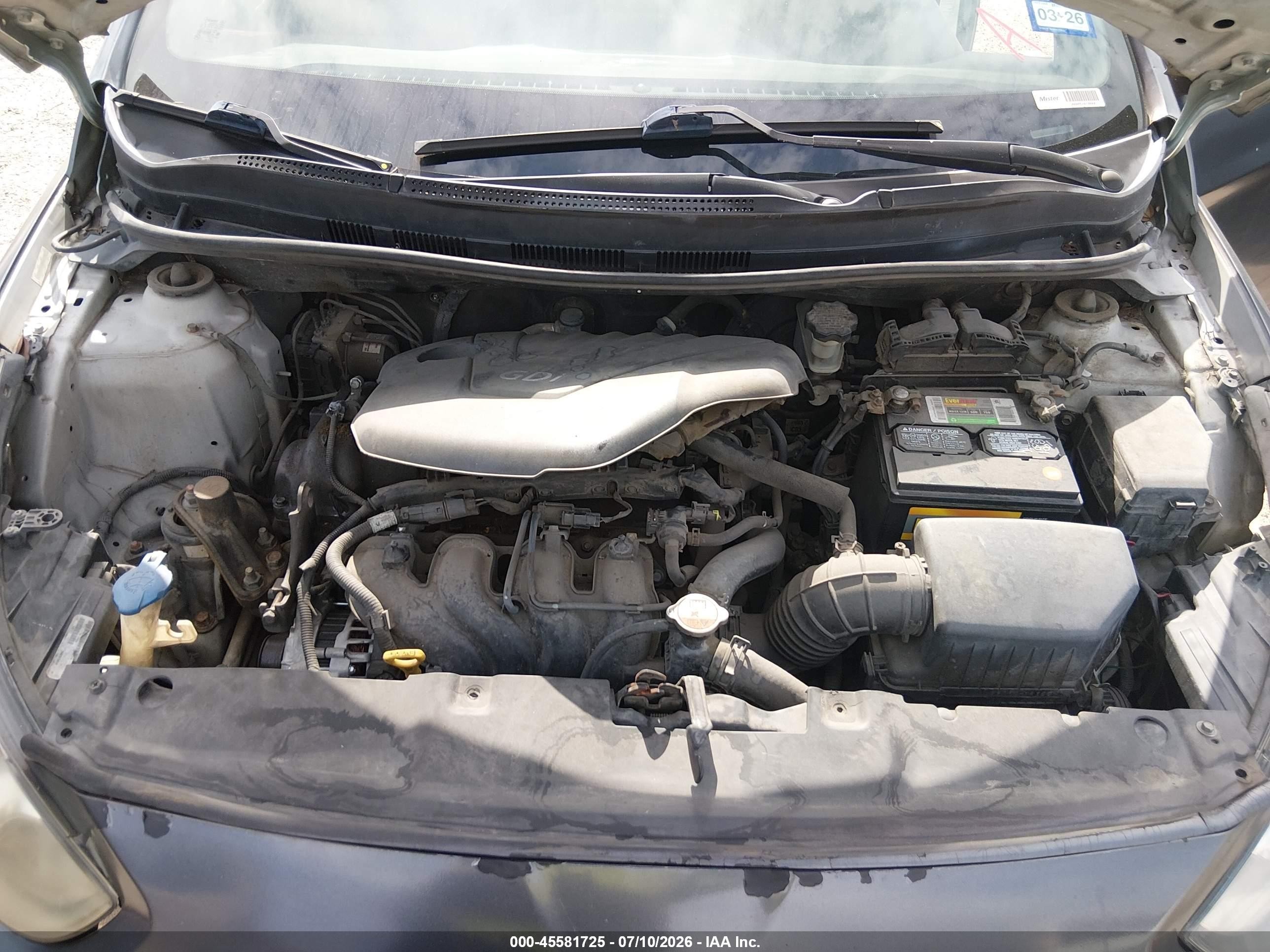 2013 Hyundai Accent Gls Серый vin: KMHCT4AE6DU349115