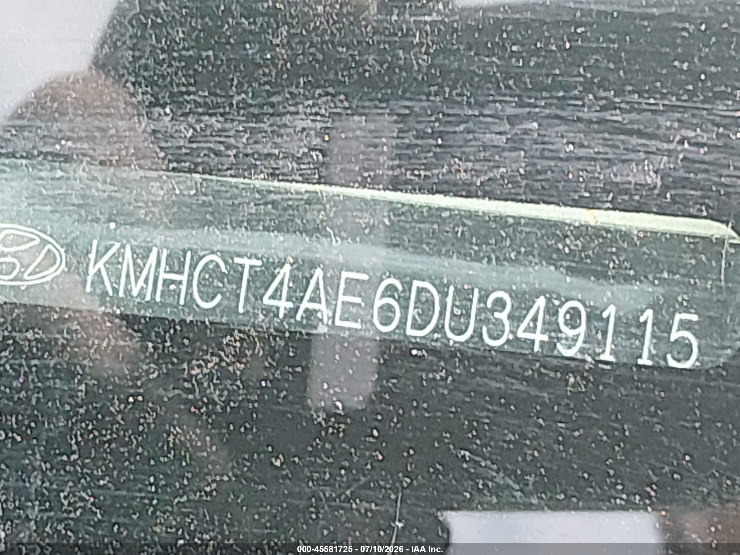 2013 Hyundai Accent Gls Серый vin: KMHCT4AE6DU349115