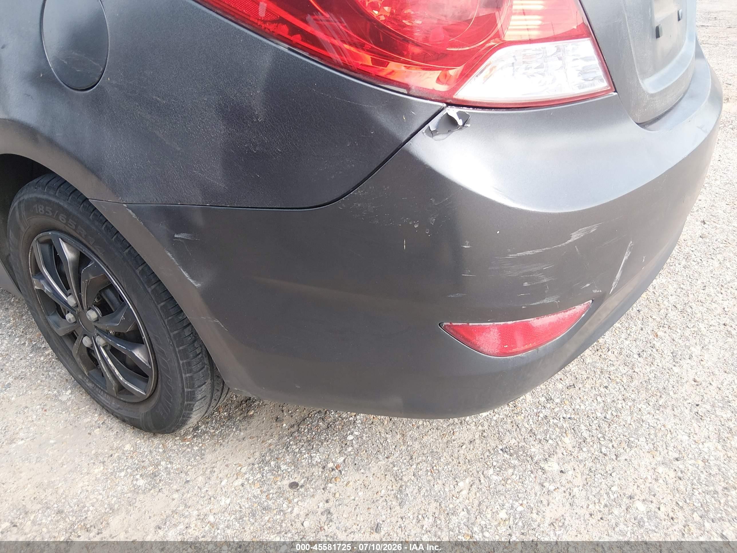 2013 Hyundai Accent Gls Серый vin: KMHCT4AE6DU349115