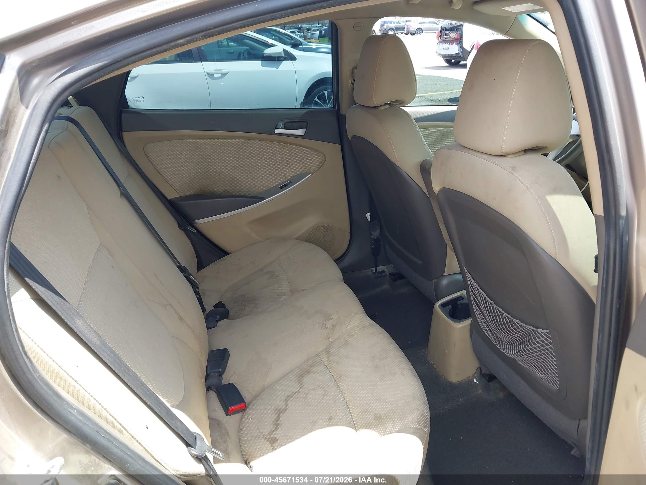2013 Hyundai Accent Gls Gray vin: KMHCT4AE6DU414075