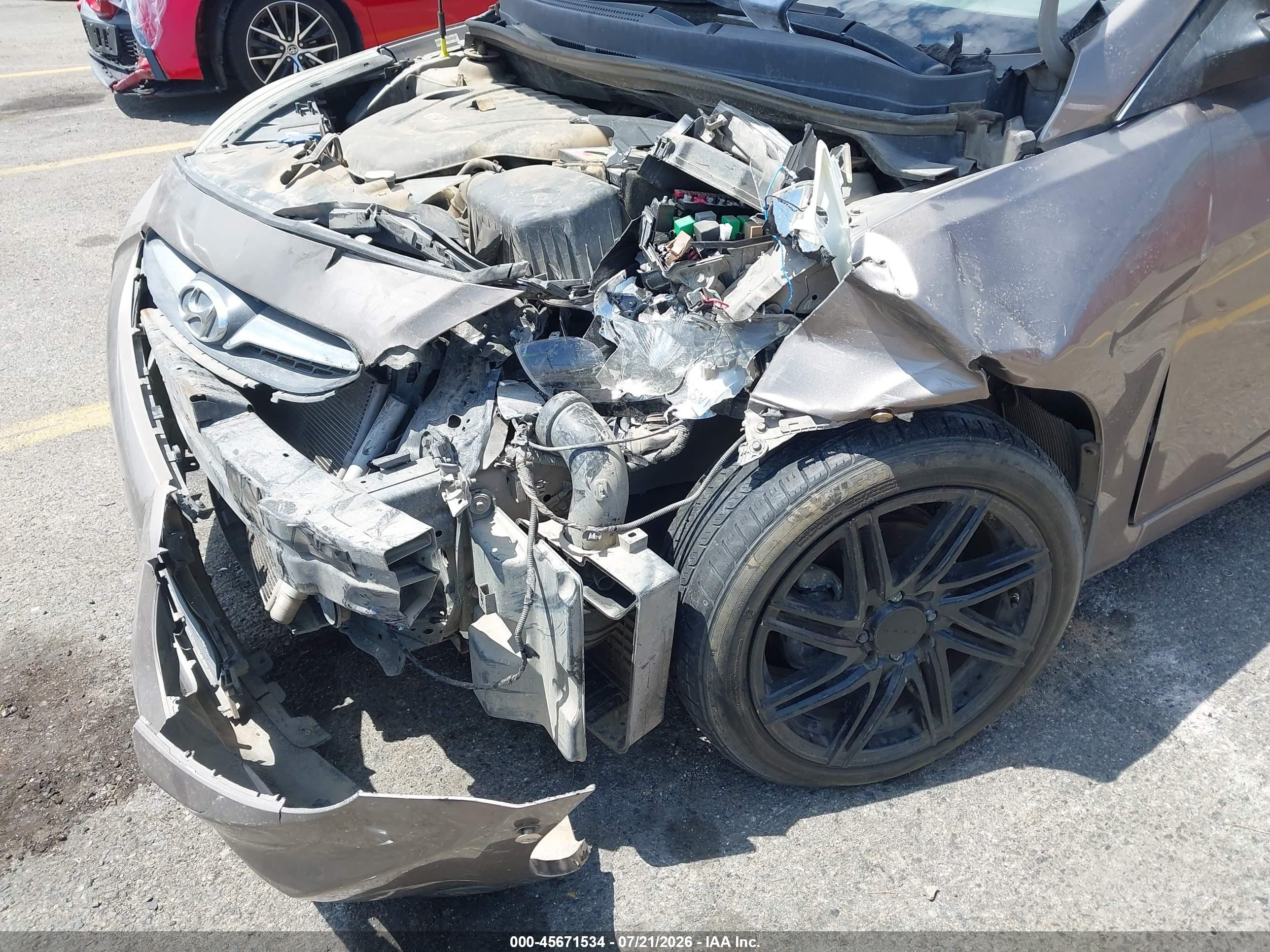 2013 Hyundai Accent Gls Gray vin: KMHCT4AE6DU414075