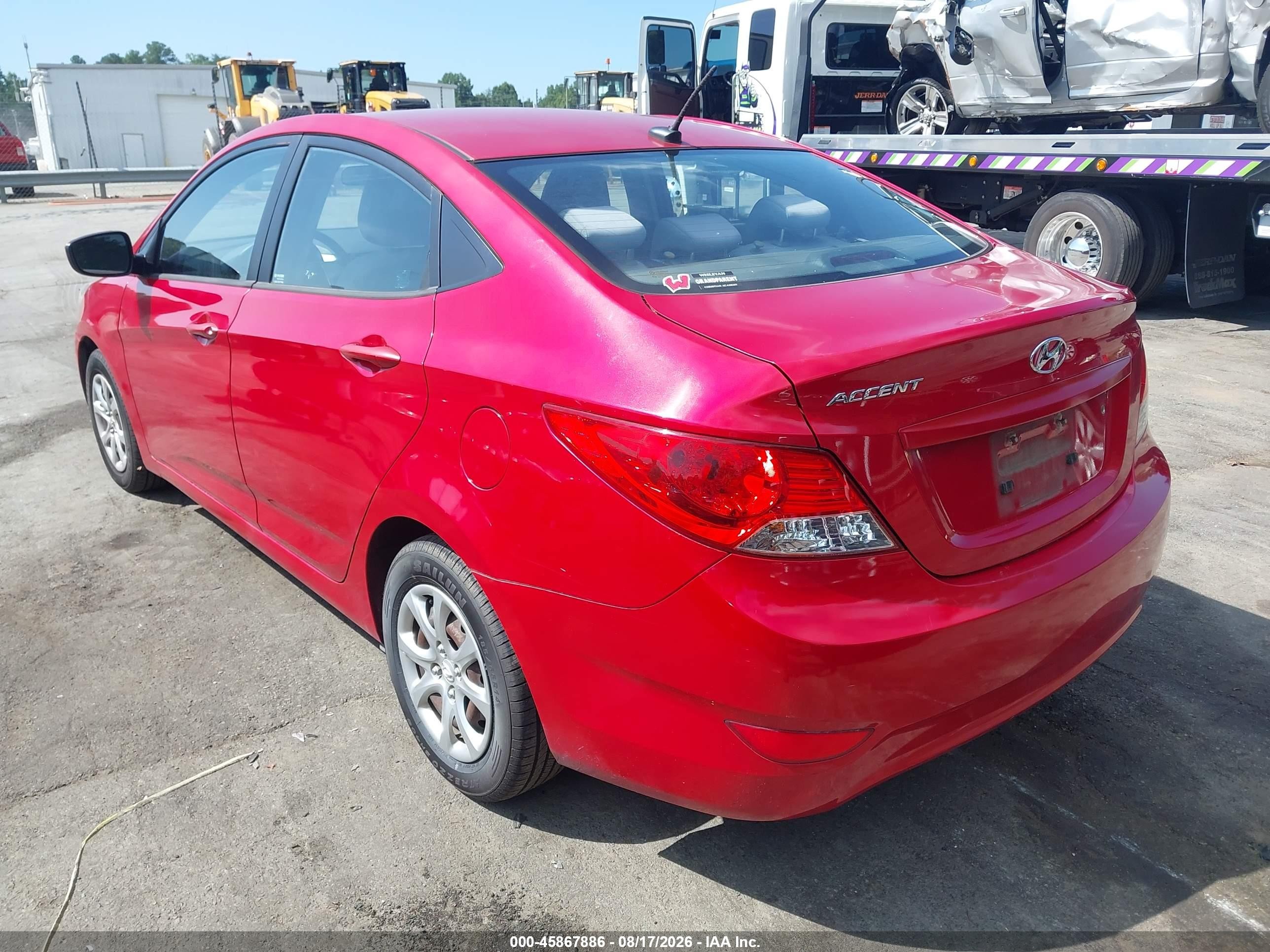 2013 Hyundai Accent Gls Red vin: KMHCT4AE6DU429398