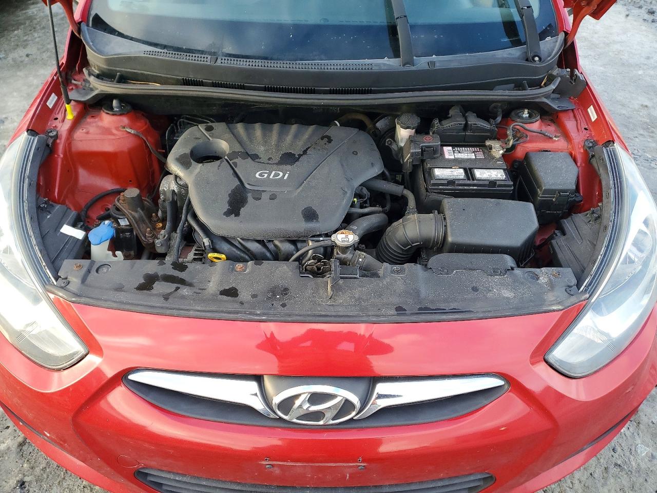 2013 Hyundai Accent Gls Red vin: KMHCT4AE6DU516427