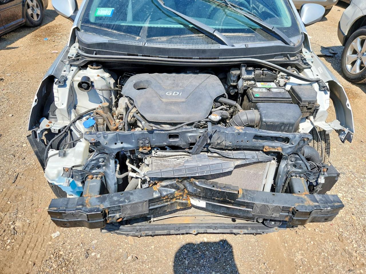 2013 Hyundai Accent Gls Silver vin: KMHCT4AE6DU529775