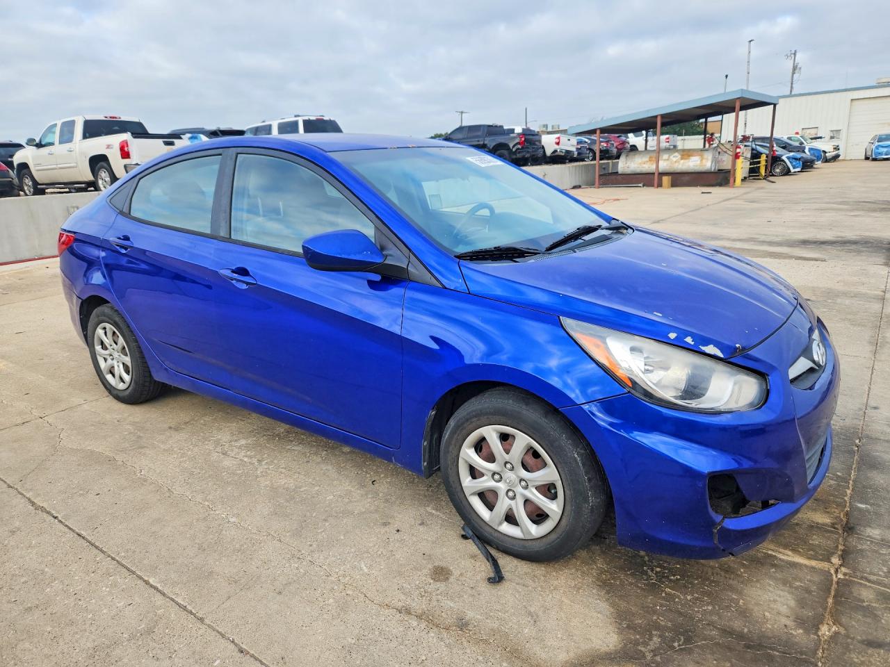2013 Hyundai Accent Gls Blue vin: KMHCT4AE6DU549279