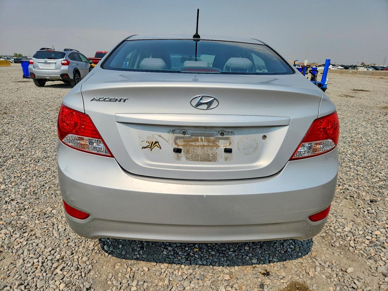 2013 Hyundai Accent Gls Silver vin: KMHCT4AE6DU577227