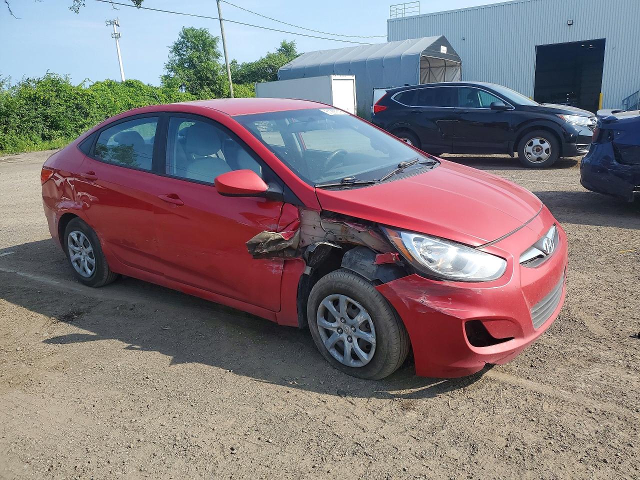2014 Hyundai Accent Gls Red vin: KMHCT4AE6EU625309