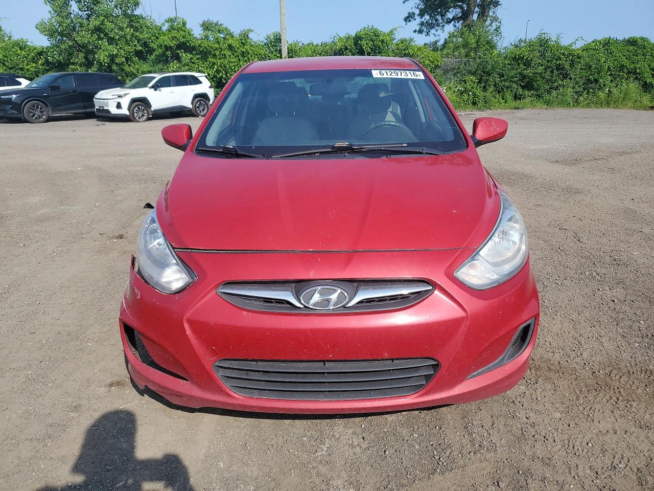 2014 Hyundai Accent Gls Red vin: KMHCT4AE6EU625309