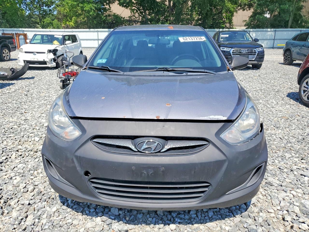 2014 Hyundai Accent Gls Gray vin: KMHCT4AE6EU637878