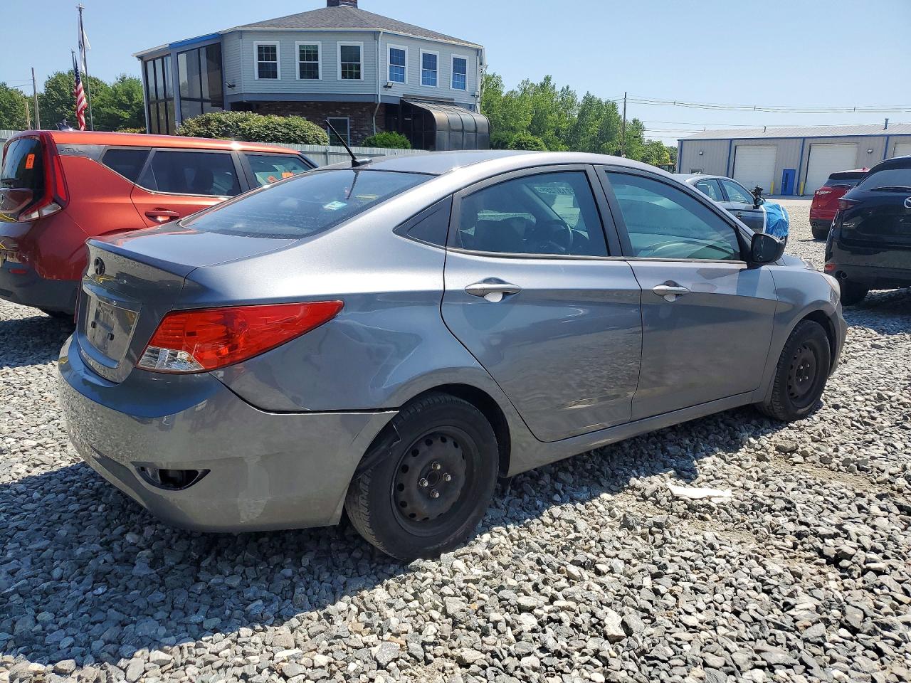 2014 Hyundai Accent Gls Gray vin: KMHCT4AE6EU637878
