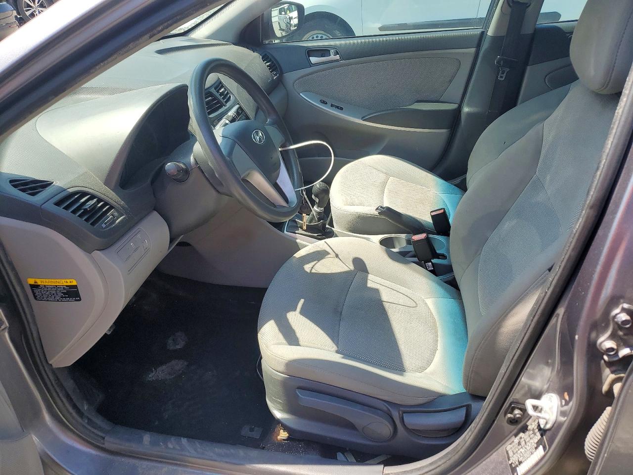 2014 Hyundai Accent Gls Gray vin: KMHCT4AE6EU637878