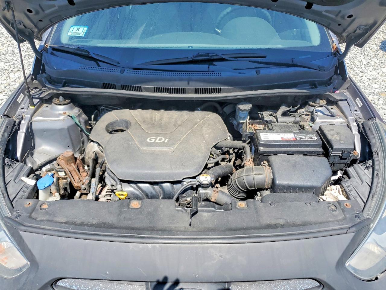2014 Hyundai Accent Gls Gray vin: KMHCT4AE6EU637878