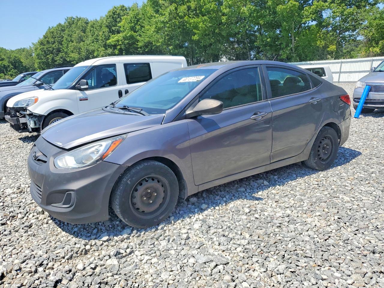 2014 Hyundai Accent Gls Gray vin: KMHCT4AE6EU637878
