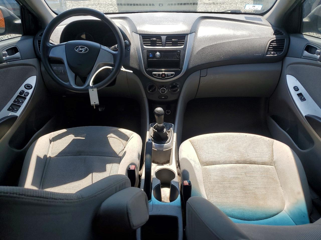 2014 Hyundai Accent Gls Gray vin: KMHCT4AE6EU637878