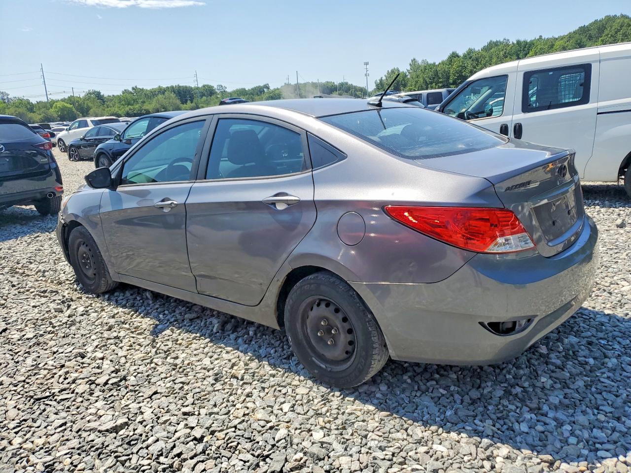 2014 Hyundai Accent Gls Gray vin: KMHCT4AE6EU637878