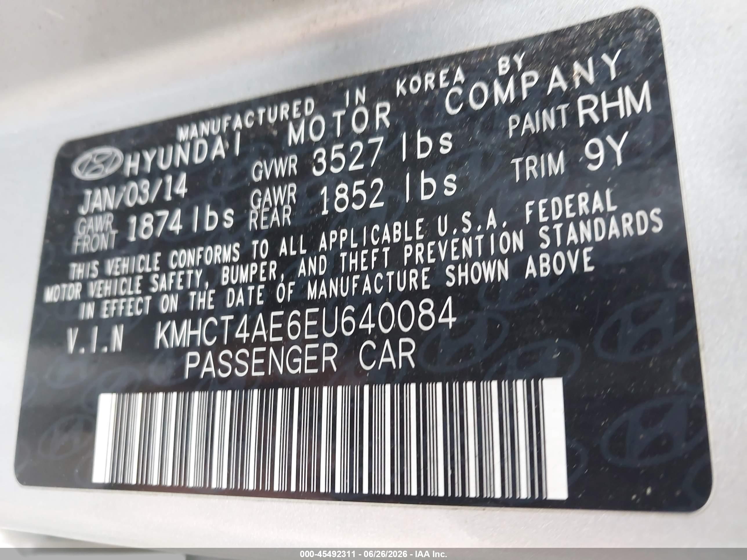 2014 Hyundai Accent Gls Silver vin: KMHCT4AE6EU640084