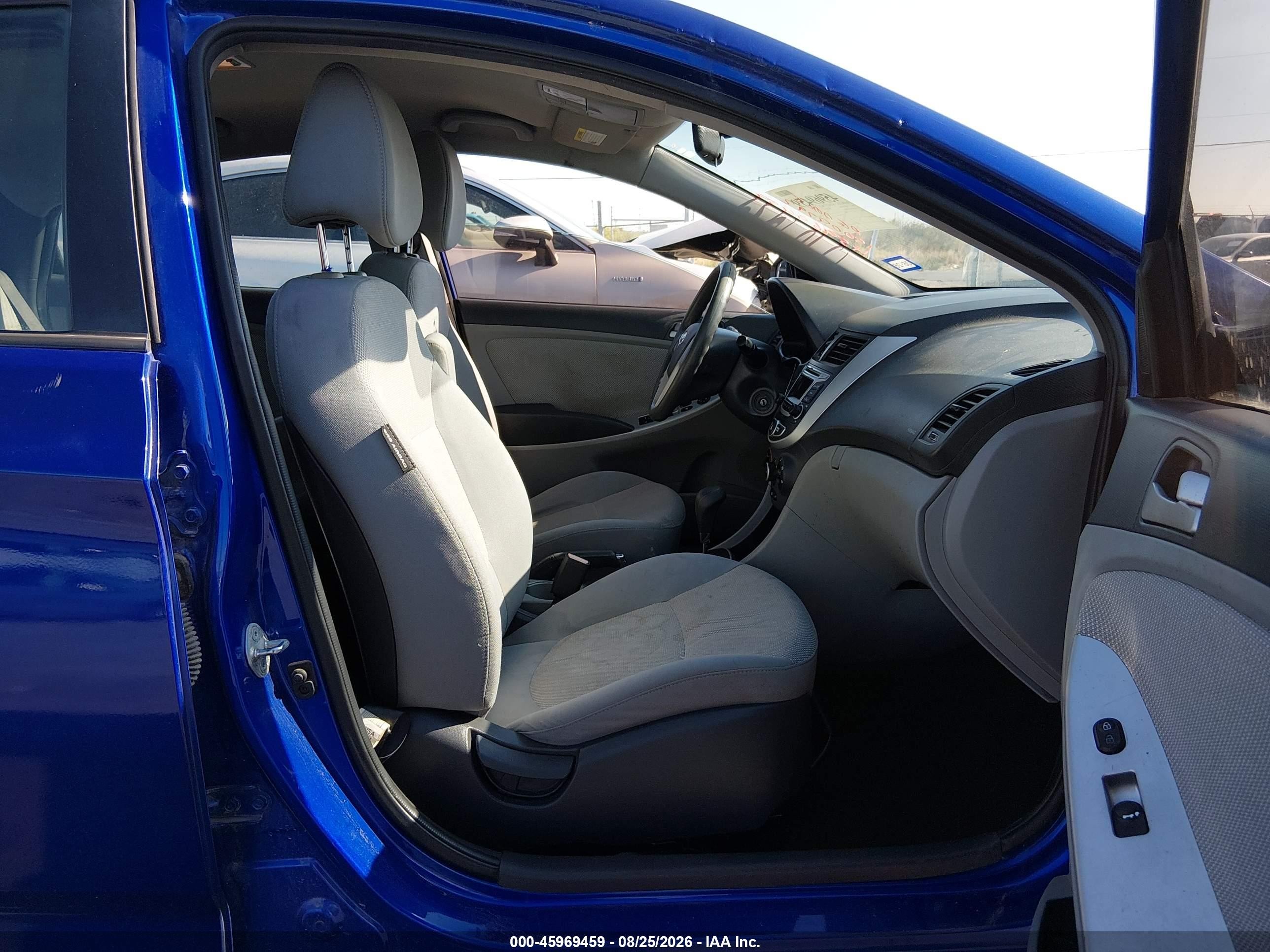 2014 Hyundai Accent Gls Blue vin: KMHCT4AE6EU681766