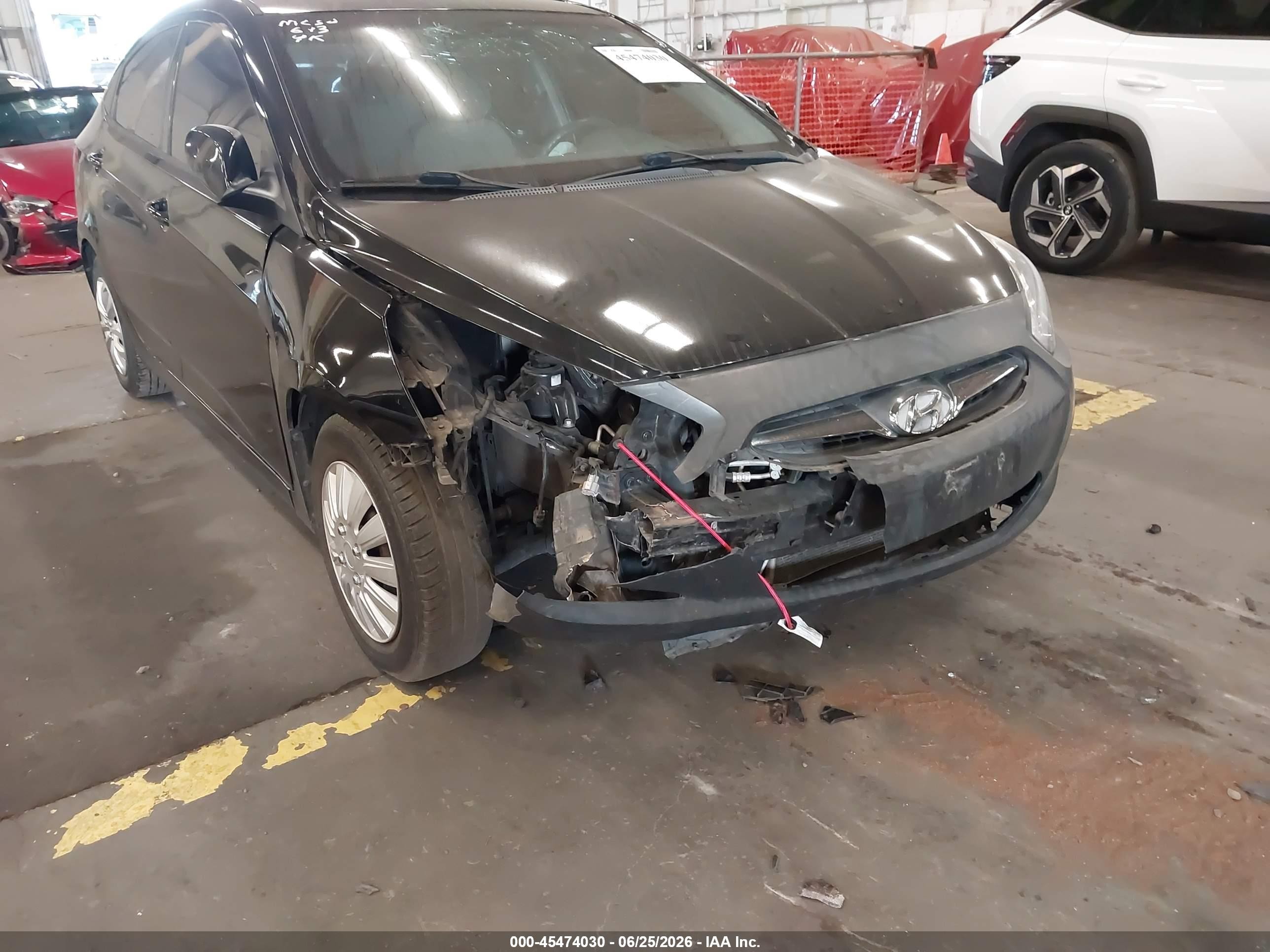 2014 Hyundai Accent Gls Black vin: KMHCT4AE6EU699345