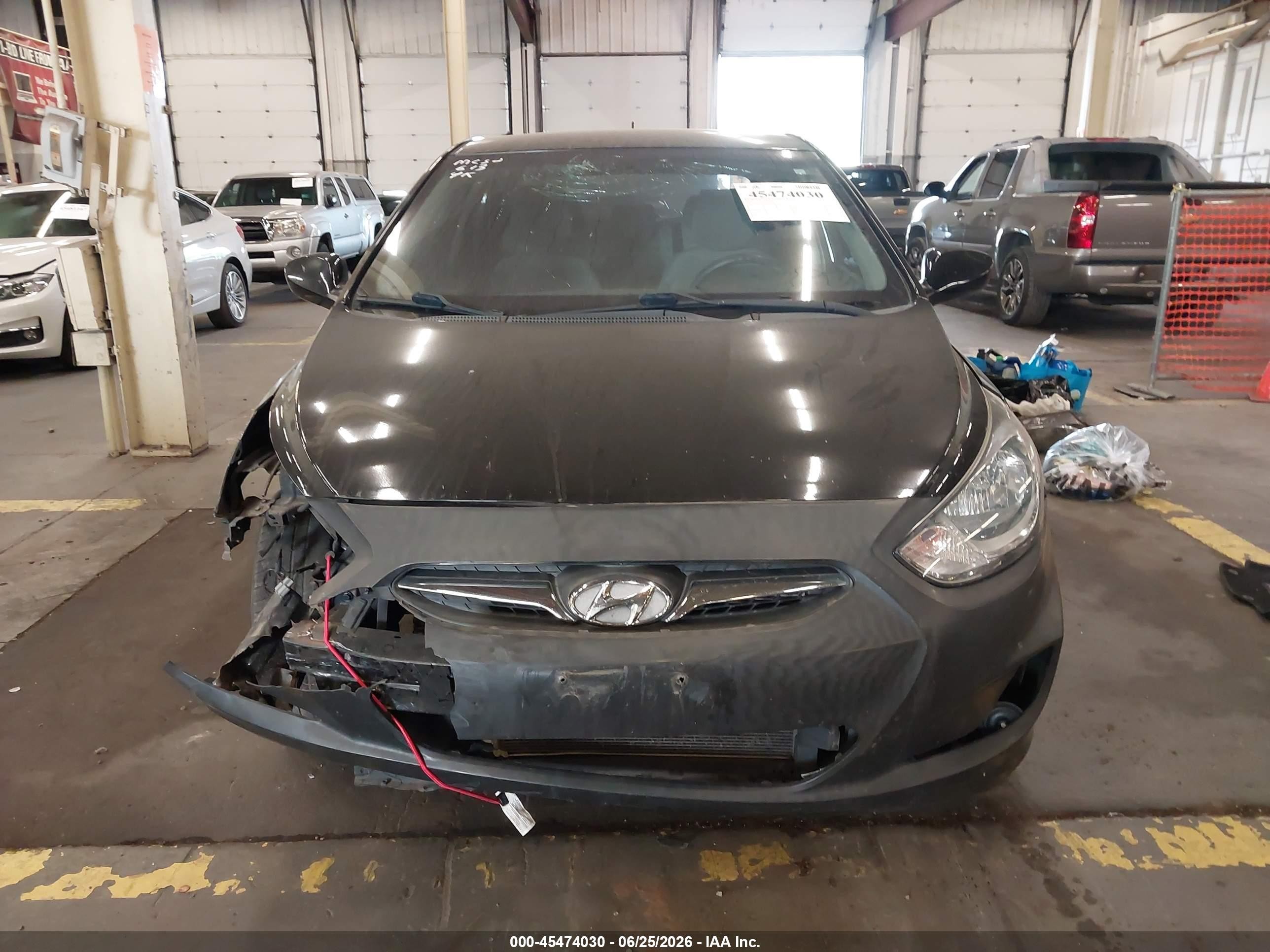 2014 Hyundai Accent Gls Black vin: KMHCT4AE6EU699345