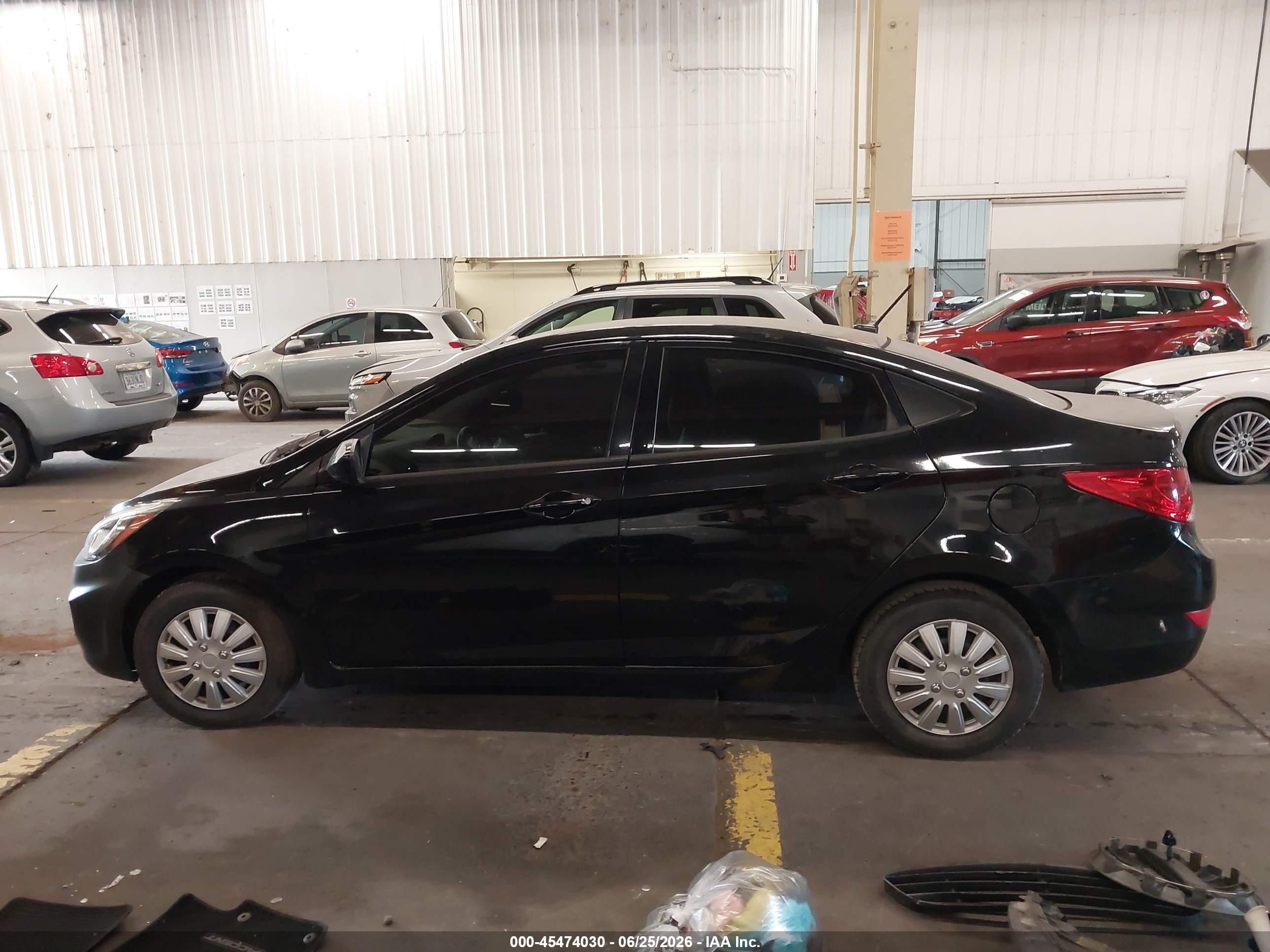 2014 Hyundai Accent Gls Black vin: KMHCT4AE6EU699345