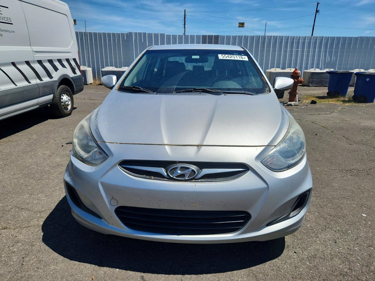 2014 Hyundai Accent Gls Silver vin: KMHCT4AE6EU758264