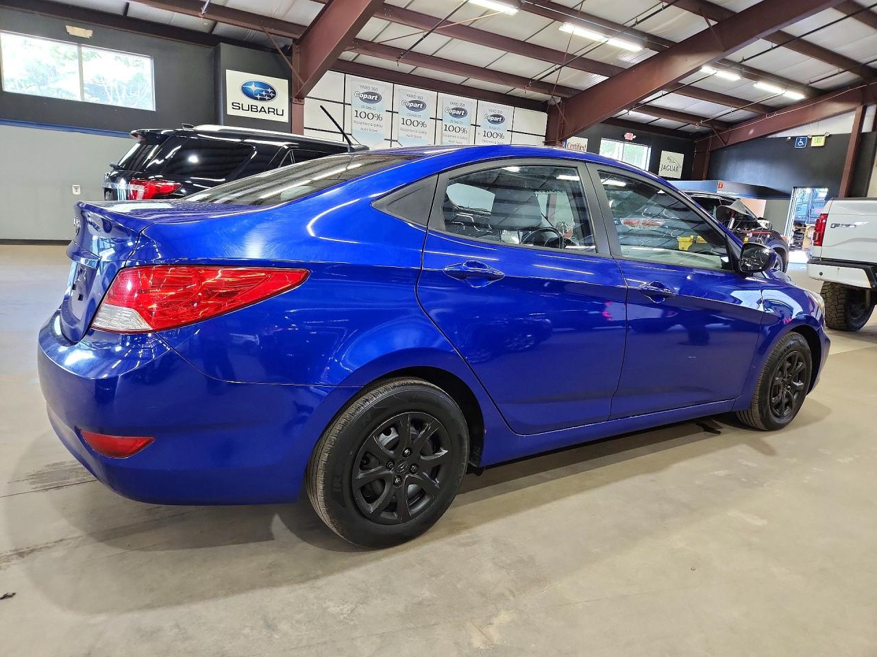 2014 Hyundai Accent Gls Blue vin: KMHCT4AE6EU758796