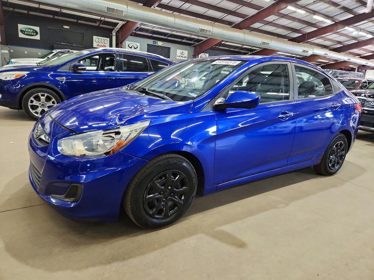 2014 Hyundai Accent Gls Blue vin: KMHCT4AE6EU758796