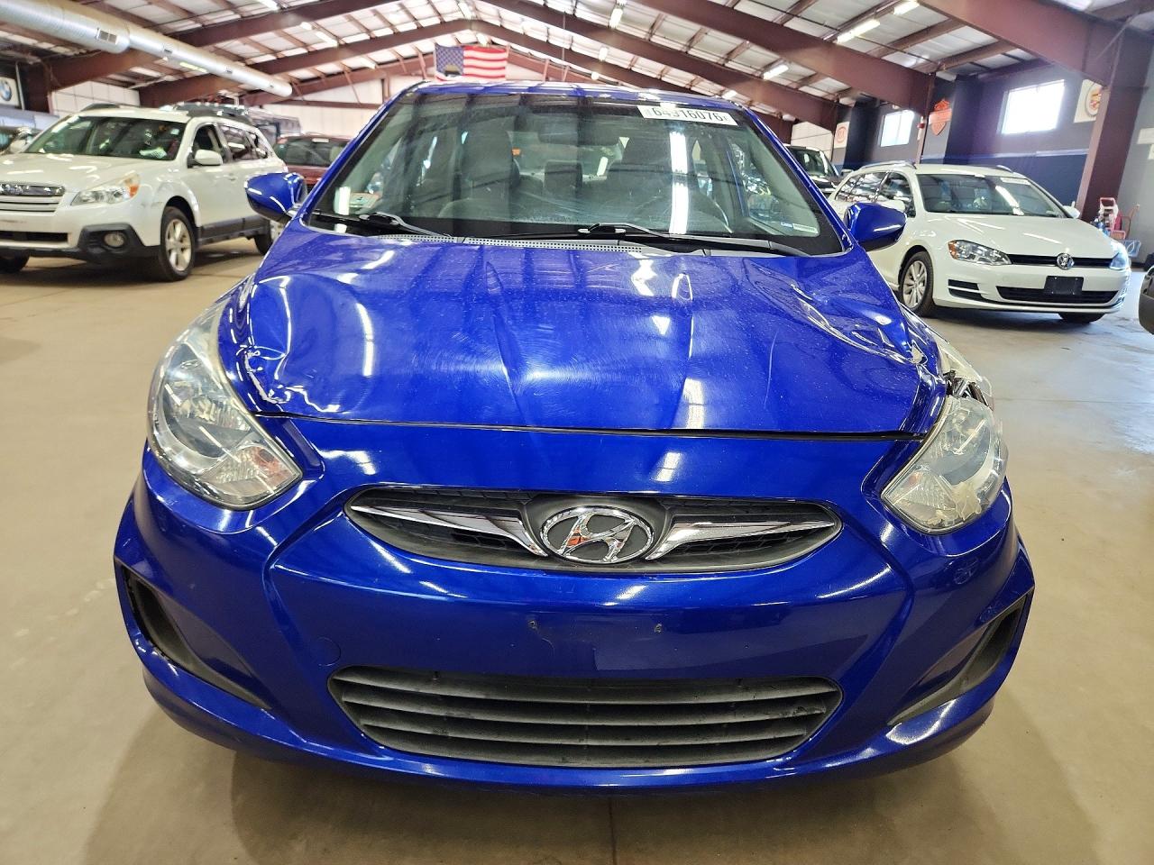 2014 Hyundai Accent Gls Blue vin: KMHCT4AE6EU758796