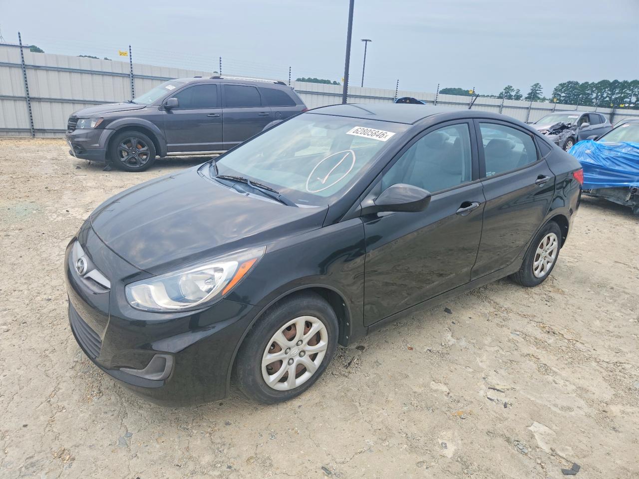 2014 Hyundai Accent Gls Черный vin: KMHCT4AE6EU776490
