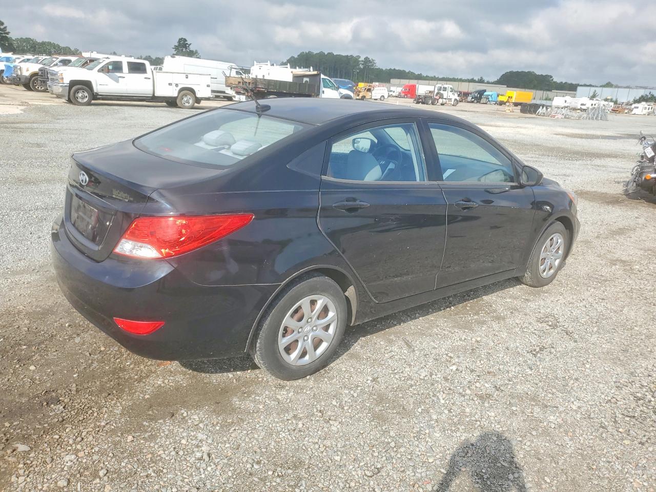 2014 Hyundai Accent Gls Black vin: KMHCT4AE6EU776490