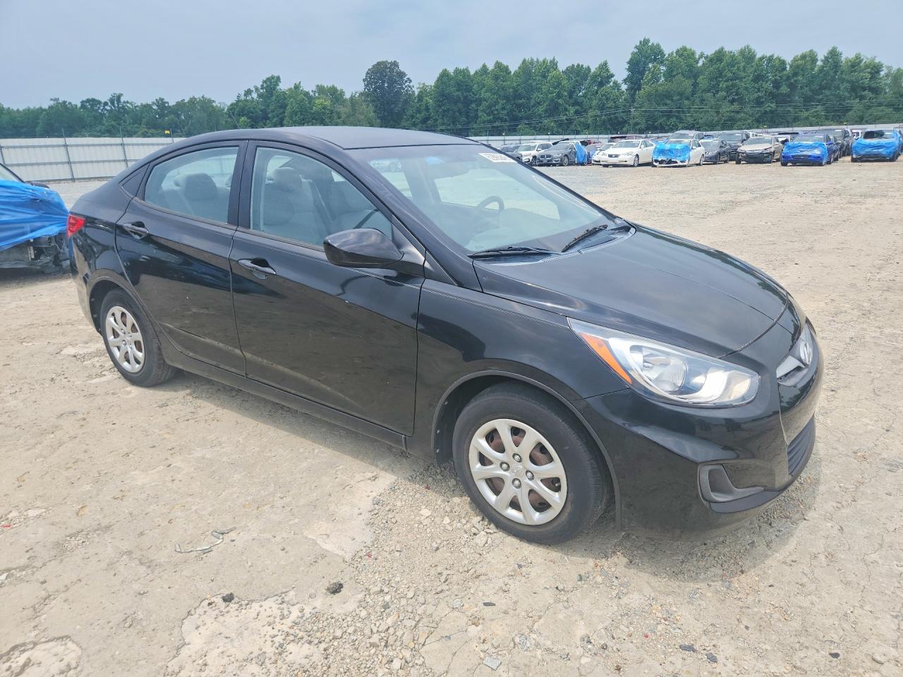 2014 Hyundai Accent Gls Black vin: KMHCT4AE6EU776490