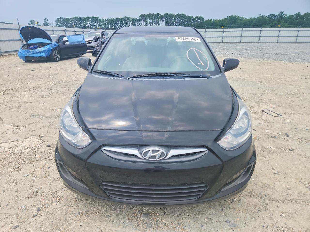 2014 Hyundai Accent Gls Black vin: KMHCT4AE6EU776490